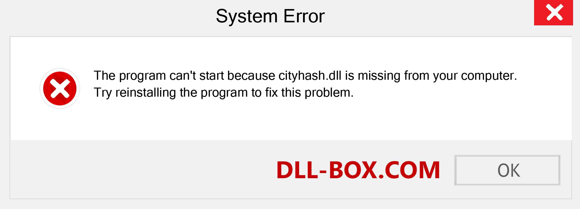  cityhash.dll file is missing?. Download for Windows 7, 8, 10 - Fix  cityhash dll Missing Error on Windows, photos, images